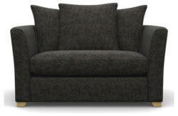 Heart of House Libby Fabric Cuddle Chair - Charcoal